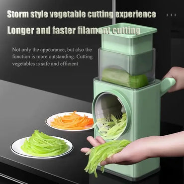 "Multifunctional Vegetable Cutter Slicer - Safe Mandoline Chopper for Slicing Fruits, Potatoes, Carrots, and French Fries"